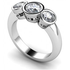 0.90ct Vs/fg Round Diamond Trilogy Ring 0.90ct Vs/fg Round Diamond Trilogy Ring