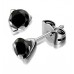 0.15ct Round Black Diamond Stud Earrings