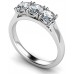 1.00ct Si1/f Round Diamond Trilogy Ring 1.00ct Si1/f Round Diamond Trilogy Ring