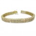 10.10ct F/si2 Round Diamond Tennis Bracelet