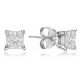 0.65ct Fg/si1 Princess Diamond Earrings