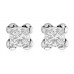 0.44ct Fg/si Princess Diamond Stud Earrings