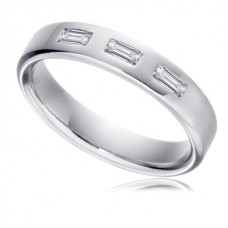 0.18ct G/i1 Emerald Diamond Wedding Ring 0.18ct G/i1 Emerald Diamond Wedding Ring