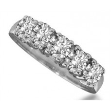 0.49ct Fg/i1 Round Diamond Eternity Ring