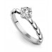 0.40ct G/vs2 Round Diamond Solitaire Ring