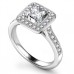 0.85ct Vs/ef Princess Diamond Ring