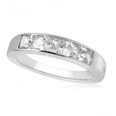 0.75ct Vs1/f Princess Diamond Eternity Ring