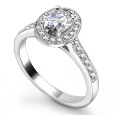 Certified 1.60ct Vs/fg Oval Diamond Ring