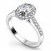 Certified 1.60ct Vs/fg Oval Diamond Ring