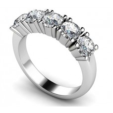 0.50ct Si1/fg 5 Stone Diamond Ring