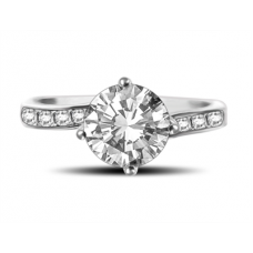 0.75ct Vs2/g Round Diamond Ring