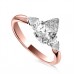 1.20ct Si2/e Pear Diamond Trilogy Ring