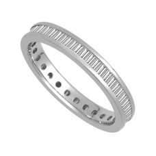 0.75ct Vs/ef Baguette Diamond Full Eternity Ring