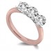 1.00ct Vs2/si1/fg Round Diamond Trilogy Ring