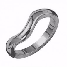 3mm Shaped Wedding Band, Size Q1/2