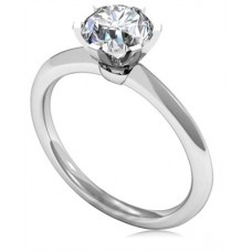 0.90ct Vvs2/e Round Diamond Solitaire Ring