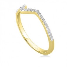0.30ct Vs/fg Round Diamond Shaped Wedding Ring