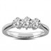 0.75ct Si1/f Round Diamond Trilogy Ring