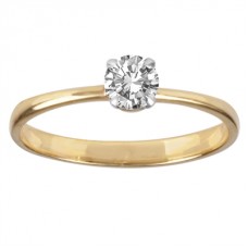 0.30ct I1/h Round Diamond Solitaire Ring