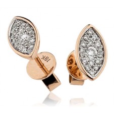 0.25ct Vs/fg Round Diamond Cluster Earrings