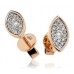 0.25ct Vs/fg Round Diamond Cluster Earrings
