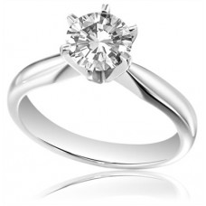 Certified 2.51ct Vs2/j Round Diamond Solitaire Ring