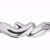 18ct White Gold, Size M, Shaped Wedding Band 18ct White Gold, Size M, Shaped Wedding Band