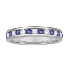 0.50ct Vs/ef Round Diamond Gemstone Eternity Ring
