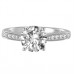 1.21ct Si2/g Round Diamond Shoulder Set Ring