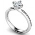 0.75ct Si2/g Princess Shoulder Set Ring