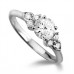 1.00ct Si2/e Round Diamond Designer Ring