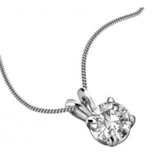 0.70ct I1/g Round Diamond Solitaire Pendant