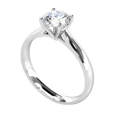 0.92ct I1/e Round Diamond Solitaire Ring