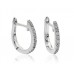 0.15ct Vs/ef Hoop And Drop Earrings