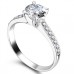 0.70ct Vvs2/e Round Diamond Shoulder Set Ring