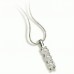 0.46ct I1/fg Round Diamond Trilogy Pendant