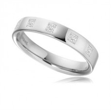 0.10ct Vs/fg Princess Diamond Designer Ring