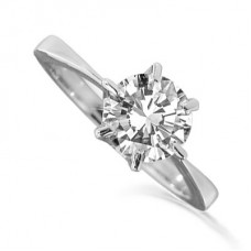 0.80ct I1/f Round Diamond Solitaire Ring