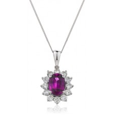 2.00ct Vs/f Oval Diamond Gemstone Pendant