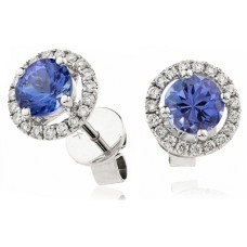 1.35ct Vs/fg Round Diamond Gemstone Earrings