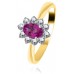 1.00ct Vs/ef Oval Ruby & Diamond Ring