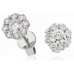 1.00ct Vs/f Round Diamond Earrings