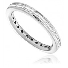1.00ct Si1/fg Emerald Diamond Eternity Ring