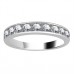 0.81ct Vs/ef Round Diamond Half Eternity Ring