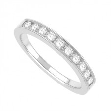 0.45ct Vs/ef Round Diamond Half Eternity Ring 0.45ct Vs/ef Round Diamond Half Eternity Ring