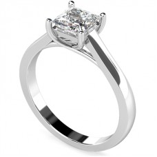 1.20ct Vs2/h Princess Diamond Engagement Ring