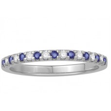0.18ct Vs/ef Blue Sapphire/diamond Eternity Ring 0.18ct Vs/ef Blue Sapphire/diamond Eternity Ring