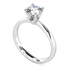 0.81ct Si2/f Round Diamond Solitaire Ring