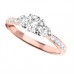 0.75ct I1/h Round Diamond Trilogy Ring