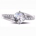 0.50ct Si2/g Round Diamond Shoulder Set Ring